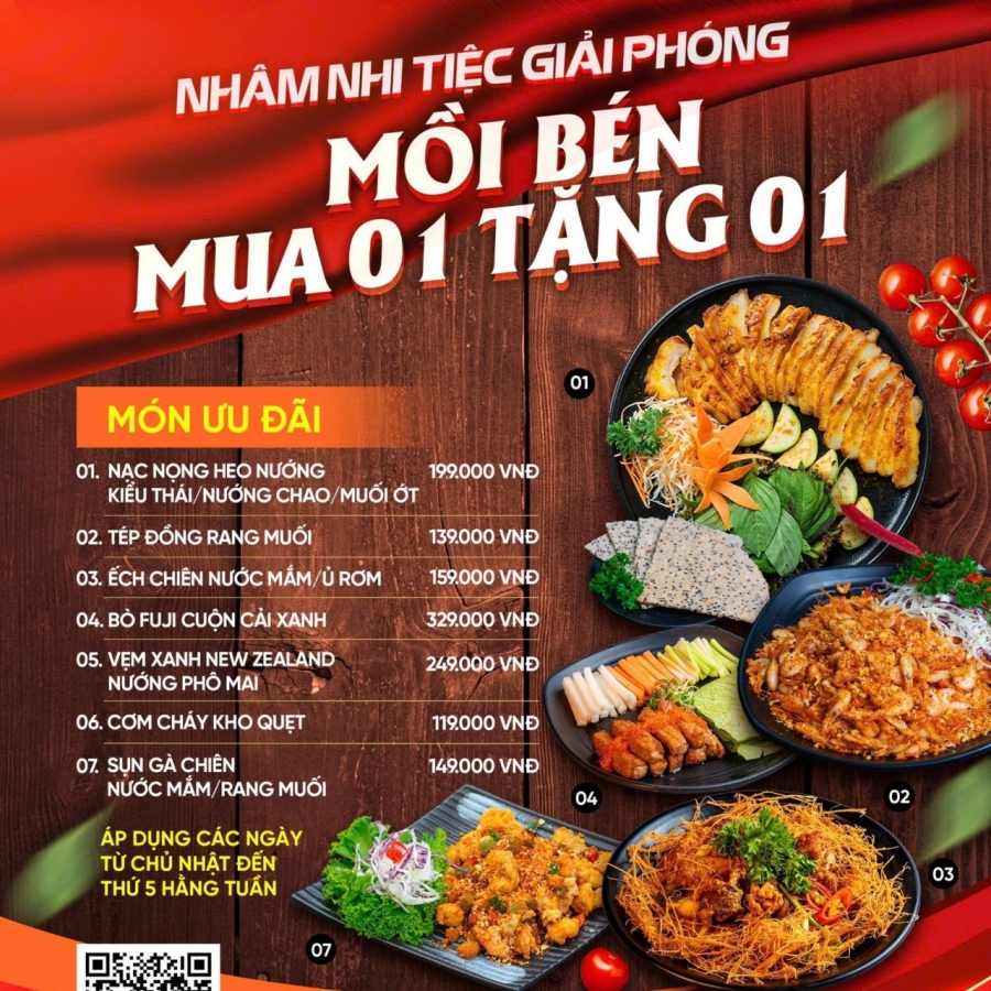 LÊN KÈO TIỆC GIẢI PHÓNG 30/04 TẠI YOYO BEER GARDEN NHÂM NHI MỒI BÉN MUA 01 TẶNG 01 🍻🔥
