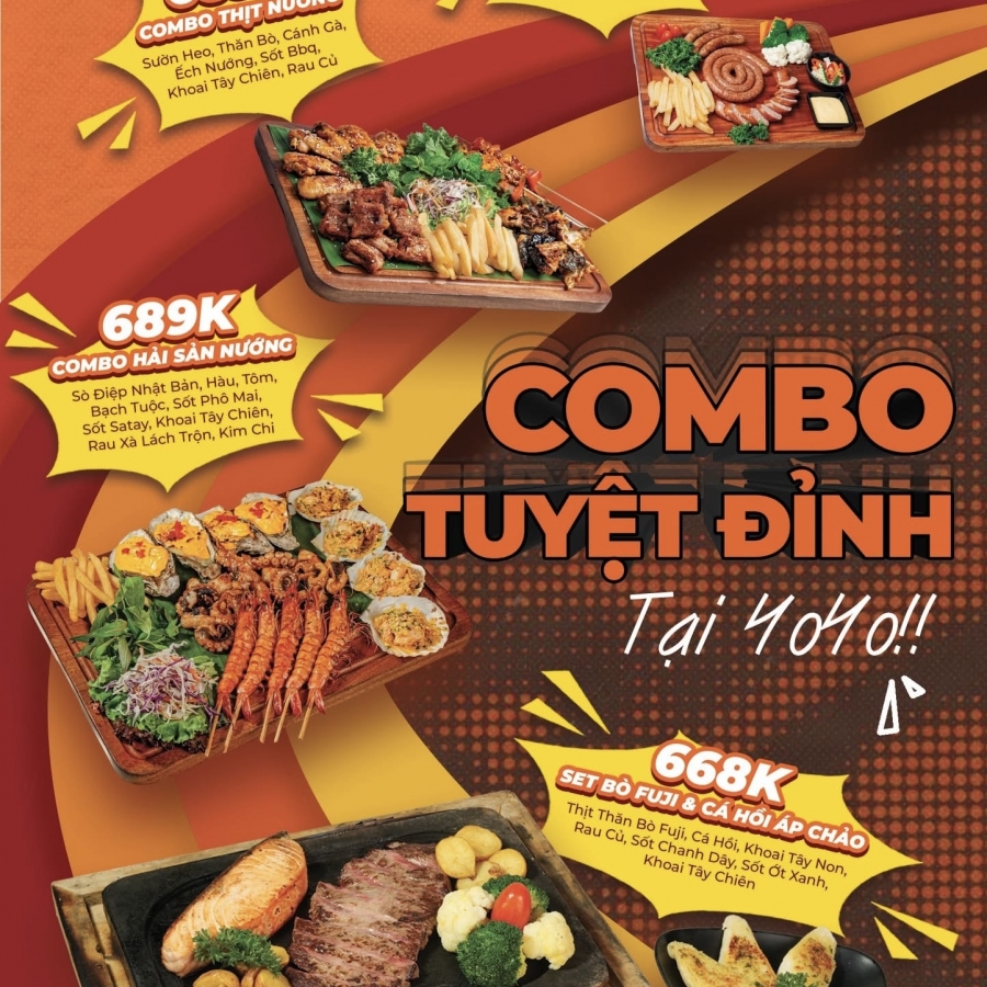 4 “COMBO” MỒI NƯỚNG ĐỔ BỘ YOYO  🔥